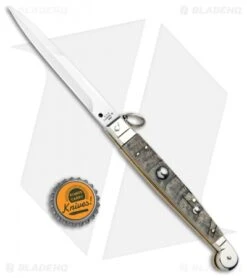 AGA Campolin 9" Sicilian Ring Pull Automatic Ram Horn (4.1" Satin Bayo) 7 AGA Campolin 9" Sicilian Ring Pull Automatic Ram Horn (4.1" Satin Bayo) -Automatic Knives Shop AGA Camplin 9in Sicilian Ring Pull Auto Ram Horn Satin Bayo BHQ 100997 jr bottlecap