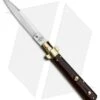 AGA Campolin 10" Frosolone Bayonet Stiletto Knife Cocobolo Brass (4.5" Polish)