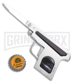 AGA Campolin Dark Horn Automatic Gun Knife - Satin Plain 7 AGA Campolin Dark Horn Automatic Gun Knife - Satin Plain -Automatic Knives Shop AGA Campolin Automatic Gun Knife Dark Horn GX 33673 ns bottlecap large