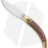 AGA Campolin Diana Lever Lock Automatic Brass Wood Knife (3.75" Satin)
