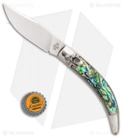AGA Campolin Diana Lever Lock Automatic Knife Abalone (3.625" Polished) -Automatic Knives Shop AGA Campolin Diana Lever Lock Abalone Satin BHQ 87410 er bottlecap