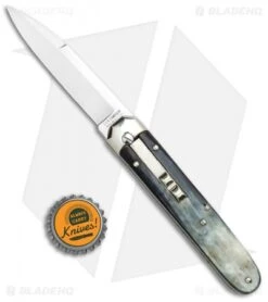 AGA Campolin Baron Automatic Knife Dark Horn (3.75" Satin) 9 AGA Campolin Baron Automatic Knife Dark Horn (3.75" Satin) -Automatic Knives Shop AGA Campolin LL Auto Dark Horn Satin BHQ 117069 jr bottlecap