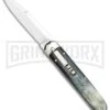 AGA Campolin Baron Dark Horn Automatic Knife - Satin Plain