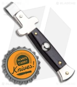 AGA Campolin Stiletto Money Clip (Ebony) 7 AGA Campolin Stiletto Money Clip (Ebony) -Automatic Knives Shop AGA Campolin Stiletto Money Clip Ebony BHQ 93769 jr bottlecap