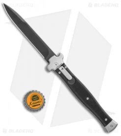 AGA Campolin Zero+ Italian Leverlock Automatic Knife Black G-10 (4.25" Black)2.0 -Automatic Knives Shop AGA Campolin Zero Bayo LL Auto Black G 10 Black BHQ 105435 jr bottlecap