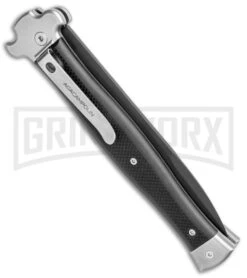 AGA Campolin Zero+ Blk G-10 Leverlock Automatic Knife - Bayonet Black Plain 2.0 6 AGA Campolin Zero+ Blk G-10 Leverlock Automatic Knife - Bayonet Black Plain 2.0 -Automatic Knives Shop AGA Campolin Zero Bayo LL Auto Black G 10 Black BHQ 105435 jr side large