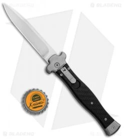 AGA Campolin Zero Bayo Leverlock Automatic Knife Carbon Fiber (3.75" Satin) 7 AGA Campolin Zero Bayo Leverlock Automatic Knife Carbon Fiber (3.75" Satin) -Automatic Knives Shop AGA Campolin Zero CF LL Bayo BP 30461 jr bottlecap