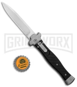 AGA Campolin Zero Carbon Fiber Leverlock Automatic Knife - Bayo Satin Plain 7 AGA Campolin Zero Carbon Fiber Leverlock Automatic Knife - Bayo Satin Plain -Automatic Knives Shop AGA Campolin Zero CF LL Bayo BP 30461 jr bottlecap large