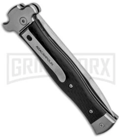 AGA Campolin Zero Carbon Fiber Leverlock Automatic Knife - Bayo Satin Plain 6 AGA Campolin Zero Carbon Fiber Leverlock Automatic Knife - Bayo Satin Plain -Automatic Knives Shop AGA Campolin Zero CF LL Bayo BP 30461 jr side large