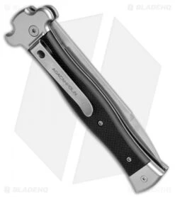 AGA Campolin Zero Italian Leverlock Automatic Knife Black G-10 (3.75" SW) 6 AGA Campolin Zero Italian Leverlock Automatic Knife Black G-10 (3.75" SW) -Automatic Knives Shop AGA Campolin Zero Italian LL Black G 10 Satin AGA01N SWB BHQ 74949 jr side