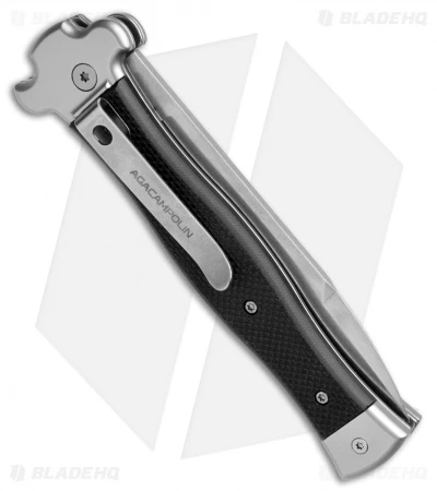 AGA Campolin Zero Italian Leverlock Automatic Knife Black G-10 (3.75" SW) 3 AGA Campolin Zero Italian Leverlock Automatic Knife Black G-10 (3.75" SW) - Image 3