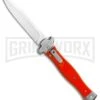 AGA Campolin Zero Orange G-10 Leverlock Automatic Knife - Bayo Satin Plain