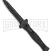 AGA Campolin Zero SWAT G-10 Leverlock Automatic Knife - Reverse Tanto Black