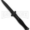 AGA Campolin Zero SWAT G-10 Leverlock Automatic Knife - Bayonet Black Plain