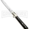 AGA Campolin 11" Frosolone Brazilian Horn Stiletto Automatic Knife - Bayonet