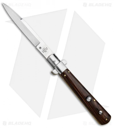 AGA Campolin 11" Frosolone Bayonet Stiletto Automatic Knife Cocobolo (5" Satin) 1 AGA Campolin 11" Frosolone Bayonet Stiletto Automatic Knife Cocobolo (5" Satin)