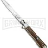 AGA Campolin 11" Frosolone Stag Stiletto Automatic Knife - Bayonet
