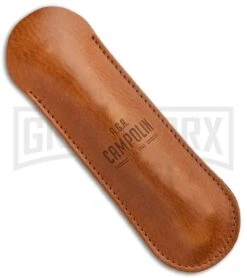 AGA Campolin Sahara Ram Horn Italian Stiletto Automatic Knife - Mirror Plain -Automatic Knives Shop Aga Campolin 9in Sahara Italian Stiletto Auto Ram Horn Mirror BHQ 90703 jr case large