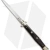 AGA Campolin 13" Automatic Knife Ebony Wood Italian Stiletto (Bayonet Plain)