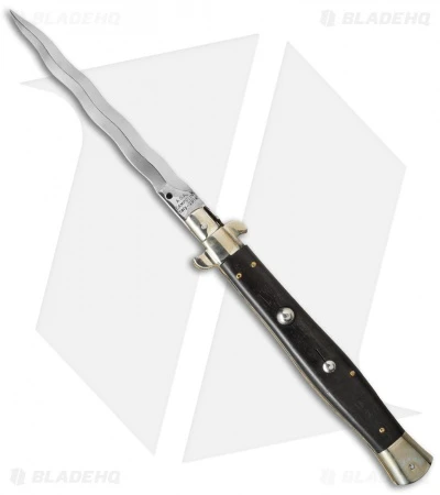 AGA Campolin 13" Ebony Wood Automatic Knife Italian Stiletto (Kriss) 1 AGA Campolin 13" Ebony Wood Automatic Knife Italian Stiletto (Kriss)