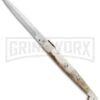 A.G.A. Campolin 16" Honey Horn Sicilian Picklock Automatic Knife - Bayonet
