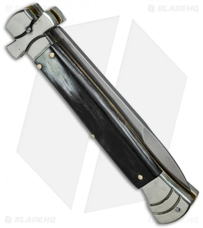 AGA Campolin 9" Maltese Cross Stiletto Automatic Brazilian Horn (4" Bayonet) 2 AGA Campolin 9" Maltese Cross Stiletto Automatic Brazilian Horn (4" Bayonet) - Image 2