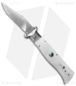 AGA Campolin 7.5" Calibro Humpback Automatic White Pearlex (3.4" Satin)